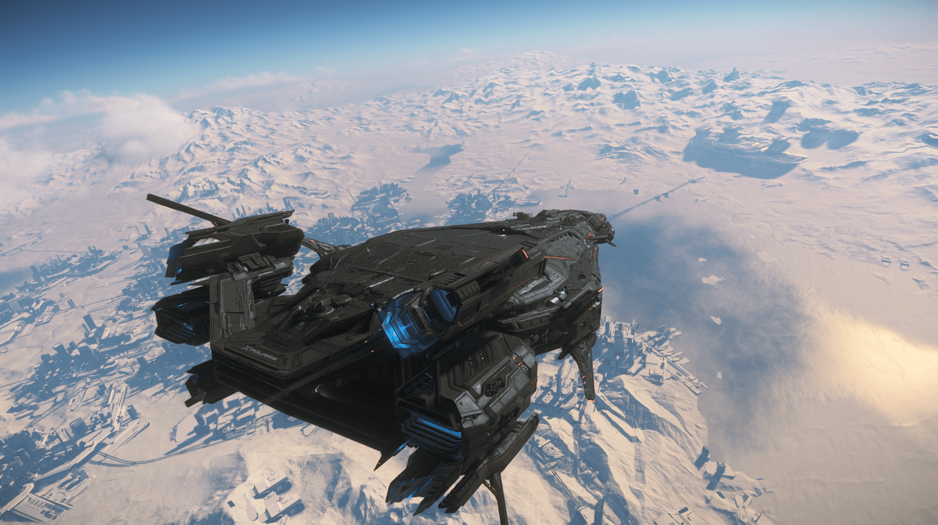 Corvette Polaris en vol — division protection DAWNFALL